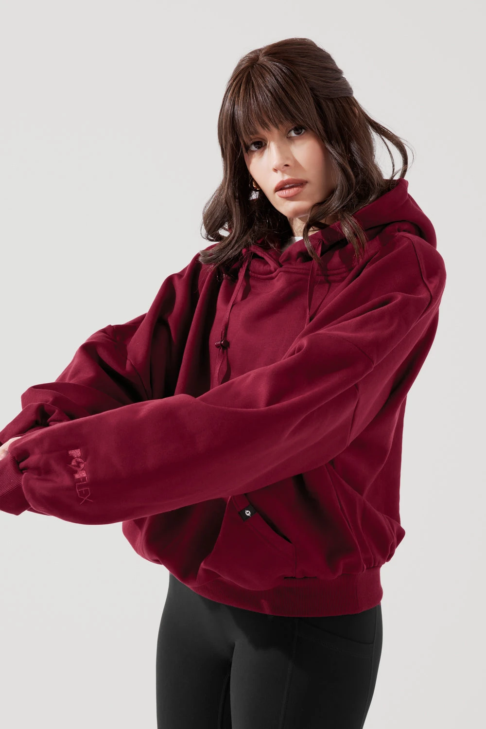 Pullover Cloud Hoodie - Crimson - Image 2