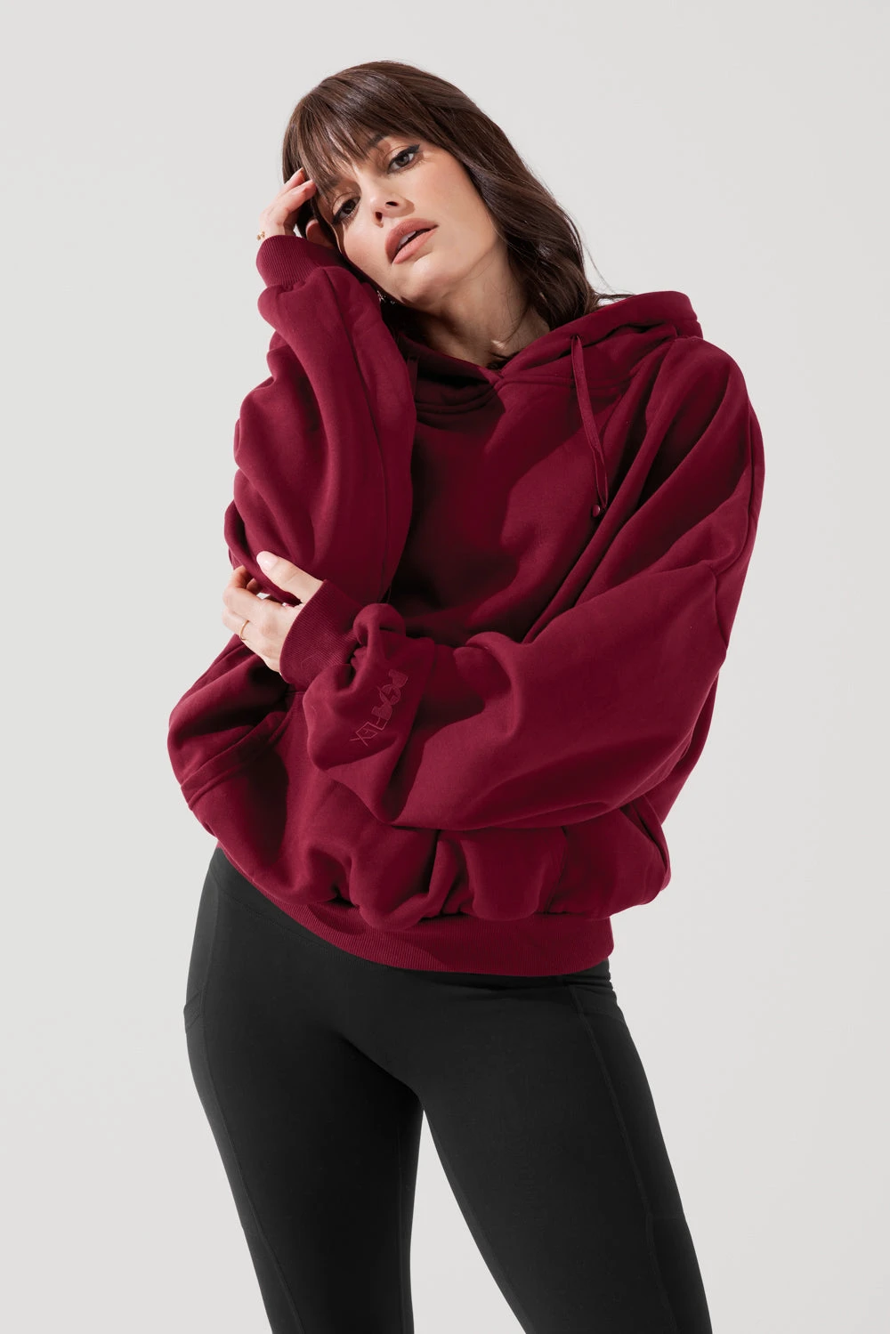 Pullover Cloud Hoodie - Crimson - Image 3