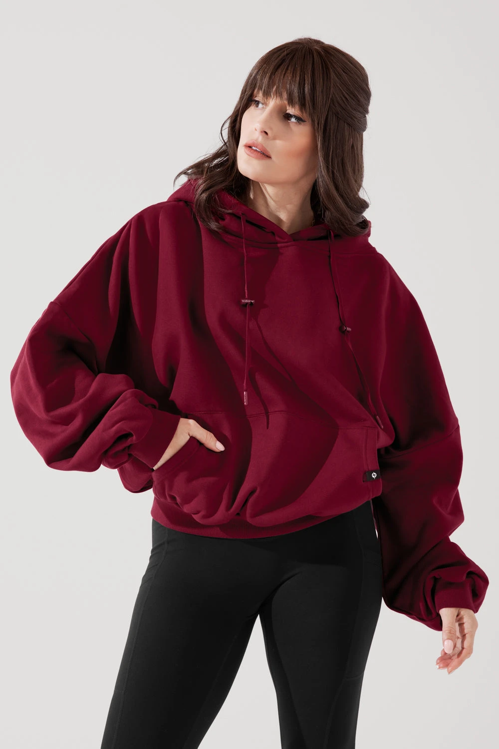 Pullover Cloud Hoodie - Crimson - Image 6