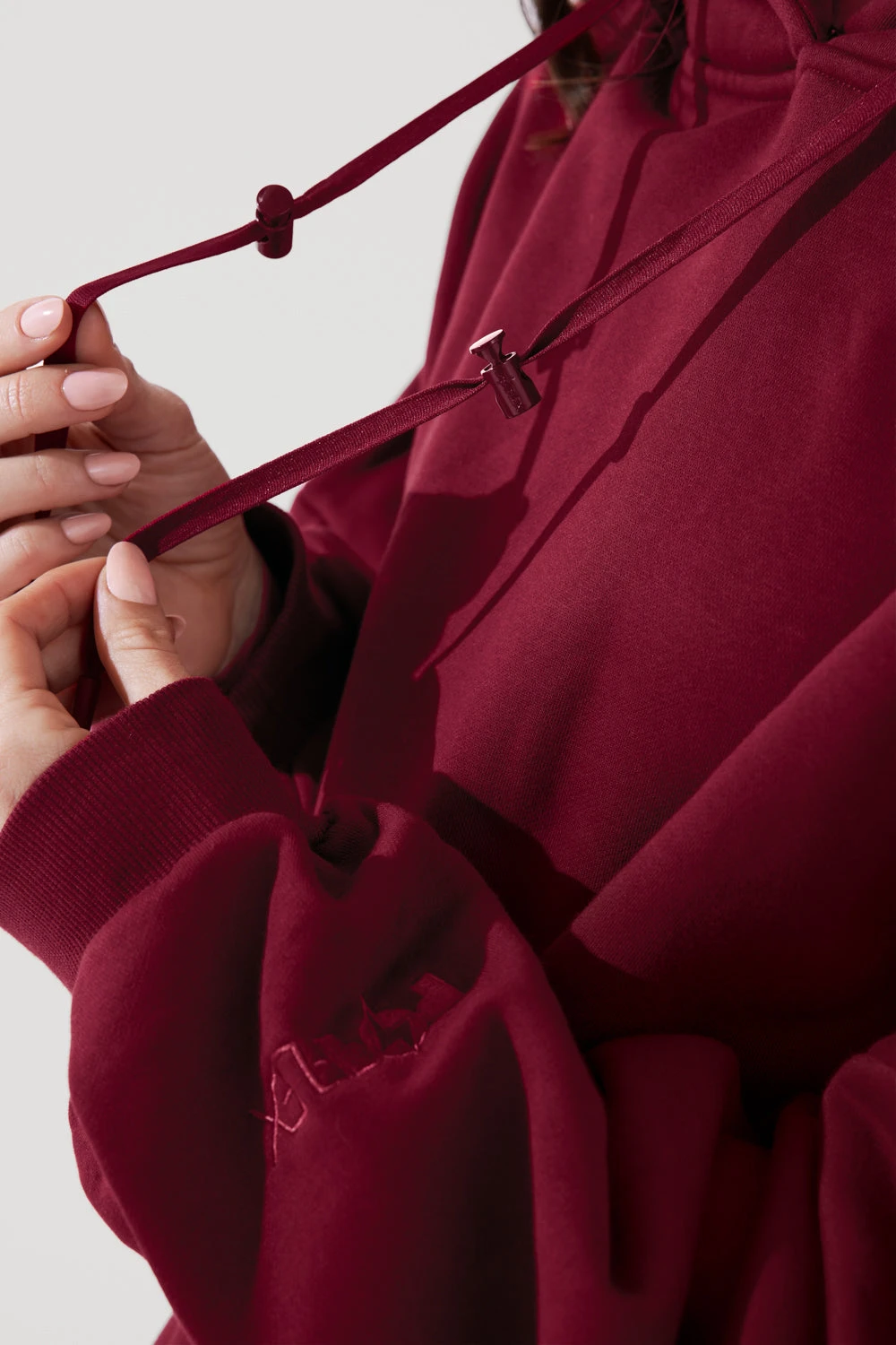 Pullover Cloud Hoodie - Crimson - Image 8