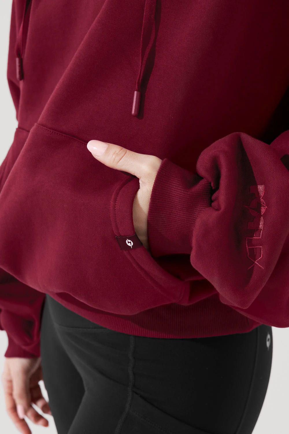 Pullover Cloud Hoodie - Crimson - Image 14