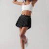 Ace ‘em Pleated Skort - Black