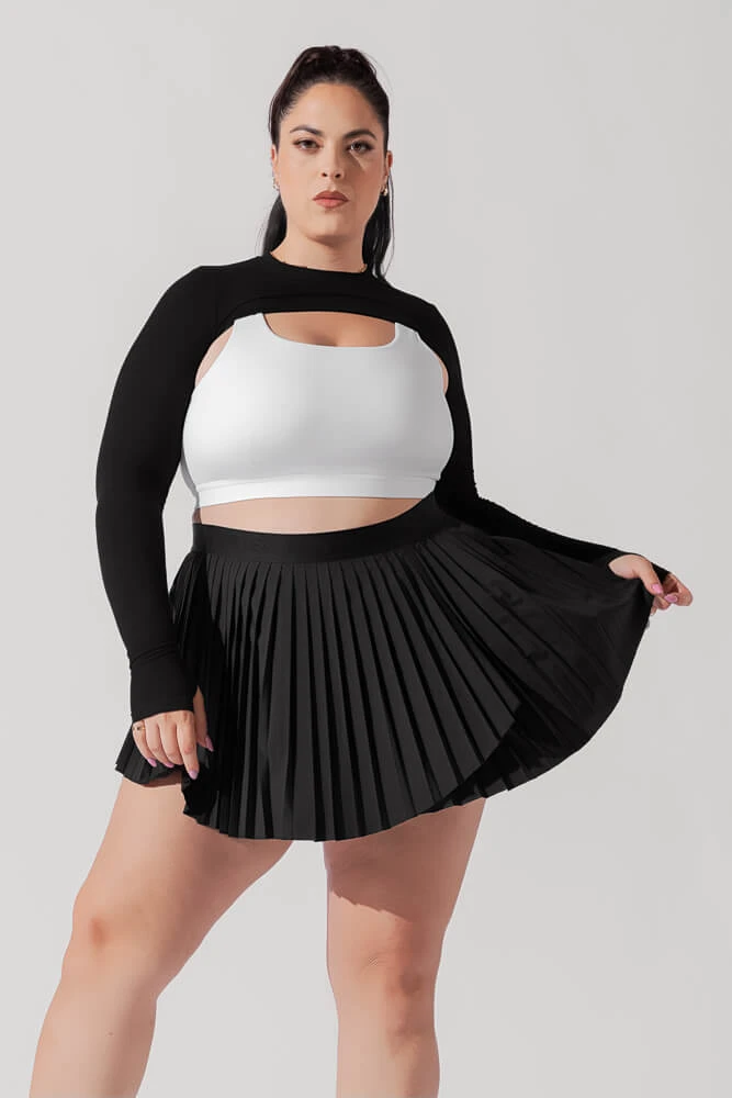 Ace ‘em Pleated Skort - Black - Image 11