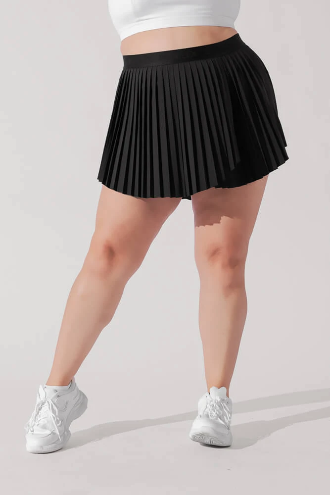 Ace ‘em Pleated Skort - Black - Image 7