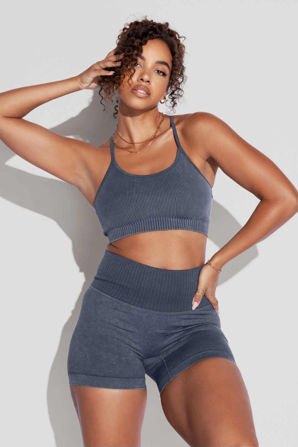 What's The Scoop Seamless Bra - Vintage Indigo - Image 3