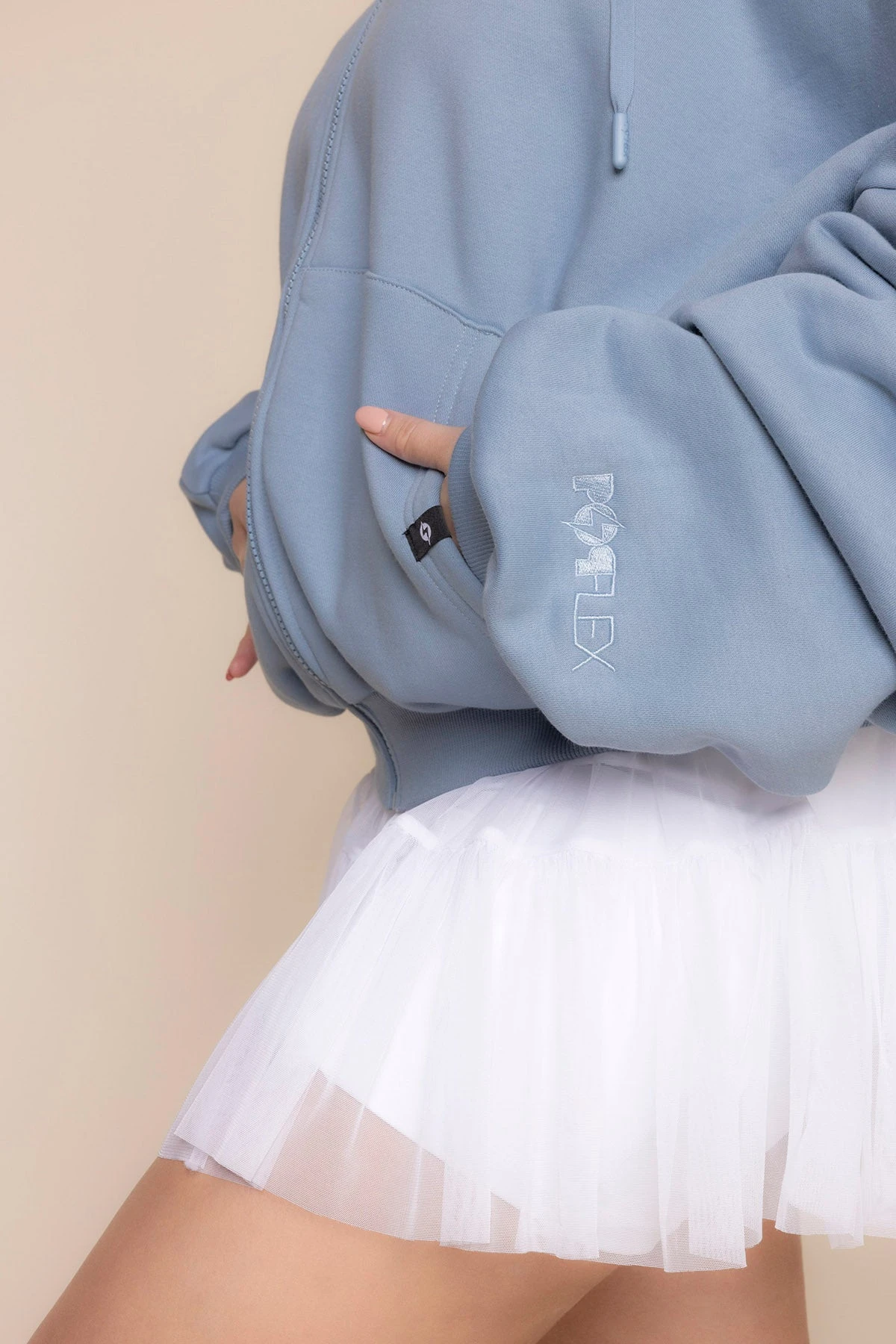 Zip Cloud Hoodie - Blue Storm - Image 7