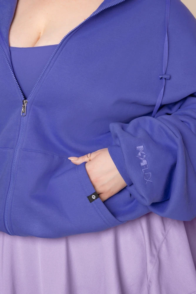 Zip Cloud Hoodie - Iris - Image 3