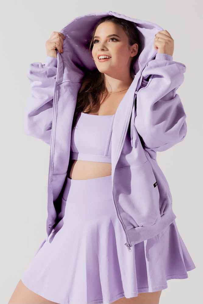 Zip Cloud Hoodie - Digital Lavender - Image 6