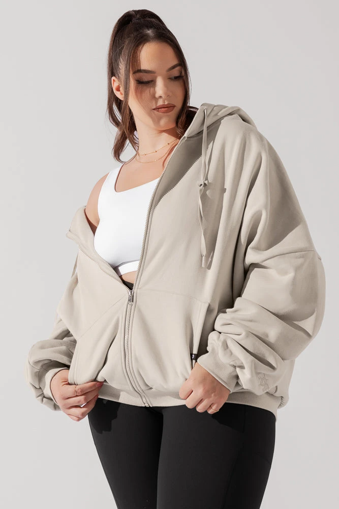 Zip Cloud Hoodie - Seashell - Image 4