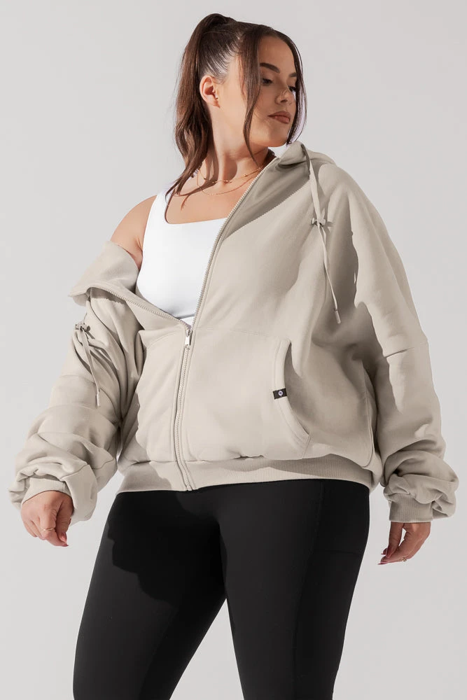 Zip Cloud Hoodie - Seashell - Image 7