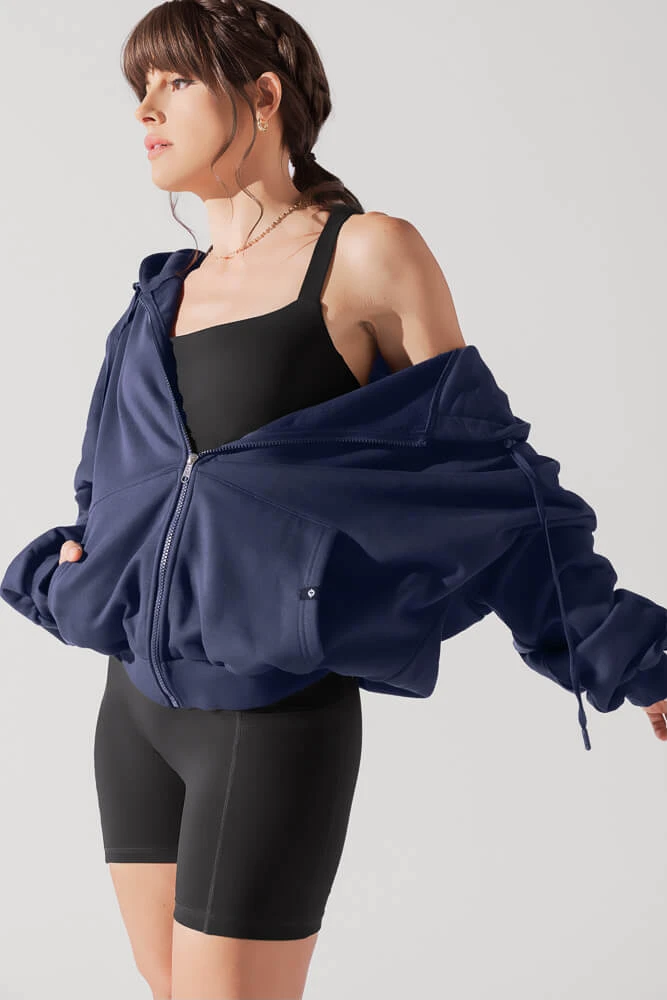Zip Cloud Hoodie - Academic Navy - Image 7