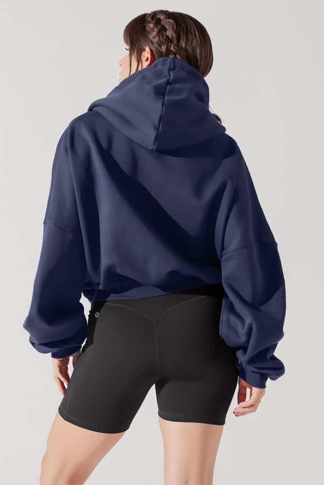 Zip Cloud Hoodie - Academic Navy - Image 5