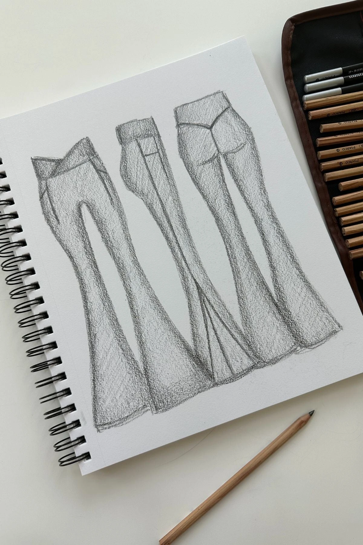 Crisscross HourglassĀ® Bell Bottom With Pockets - Black - Image 3