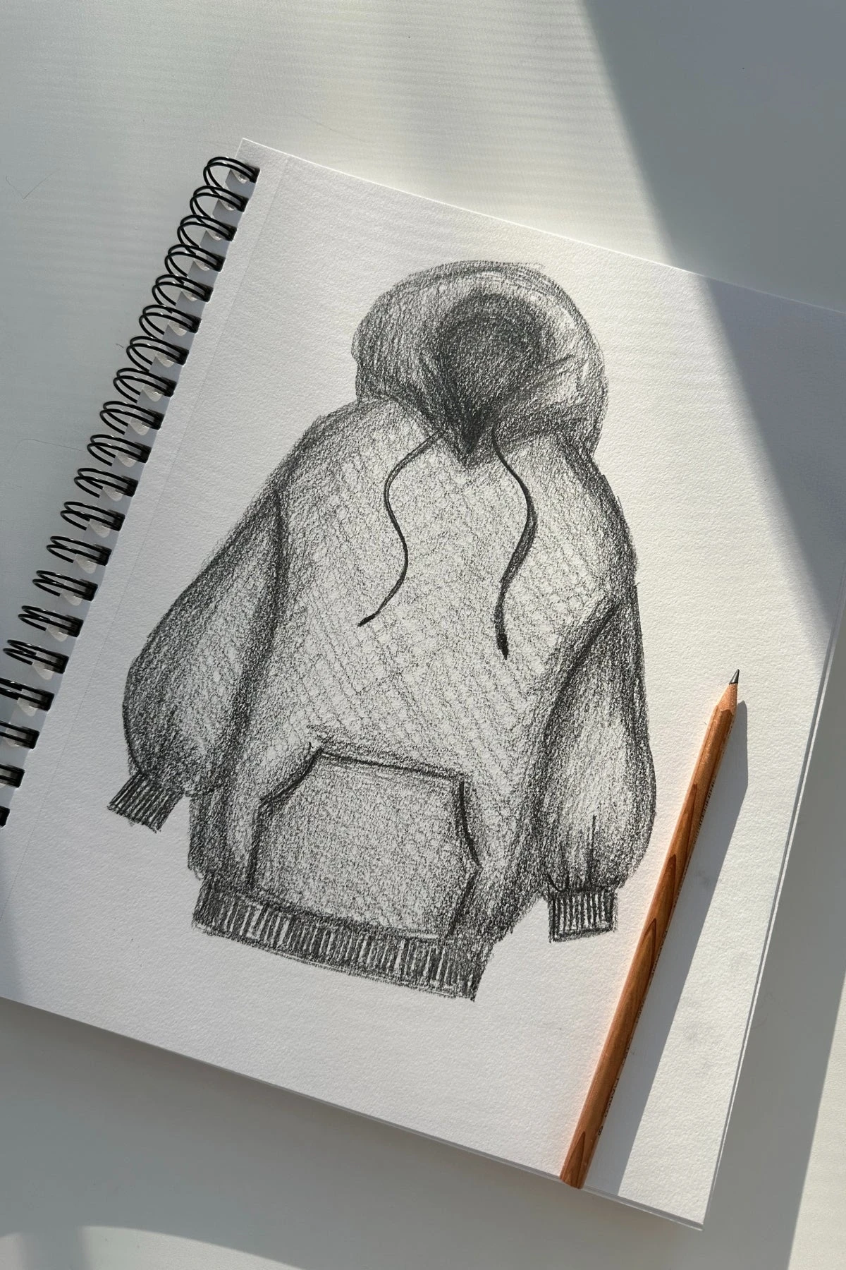 Long Cloud Hoodie - Black - Image 4