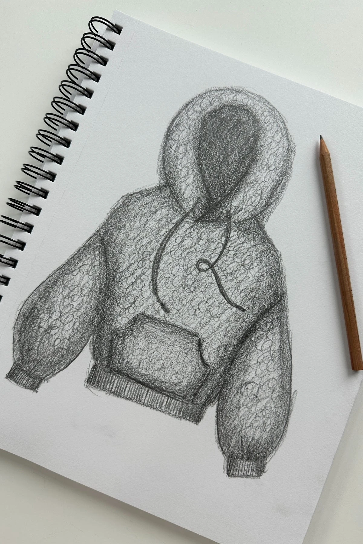 Faux Sherpa Pullover Cloud Hoodie - Taupe - Image 3